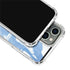Blue Marbling iPhone 15 Pro Clear Case
